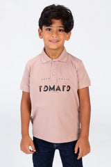 Boys Polo T-shirt With Tomato Print On The Front Pika Material