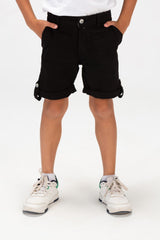 شورت غاباردين كاجوال للأولاد مع طبعة طماطم على الظهر