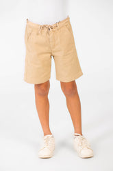 Boy's Basic Gabardine Short Practical For Every Day With Pockets