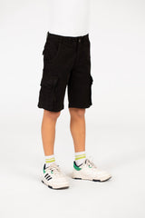 شورت غاباردين للأولاد مع جيوب