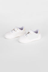 Boy's Thick Sole Faux Leather Attractive Look Sneaker Shoes