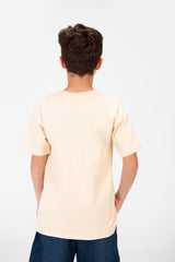 تي شيرت كبير الحجم للأولاد برقبة دائرية