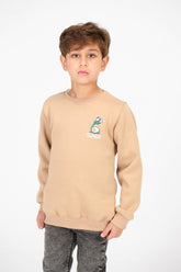 سويت شيرت ميلتون مطبوع برقبة دائرية للأولاد