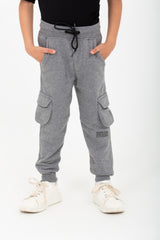Boy's Elastic Waist Comfortable Sweatpants With Pockets