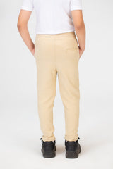 Boys Basic Plain Sweatpants With An Elastic Band In The Middle And A Back Pocket