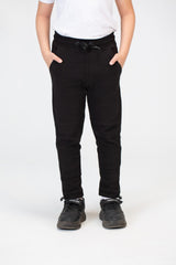 Boys Basic Plain Sweatpants With An Elastic Band In The Middle And A Back Pocket