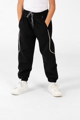 Boy's Sweatpants Joggers With Drawstring Closure And Back Pocket