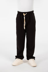 Boys' Oversized Sweatpants With Elastic Waistband And Pockets In A Modern Design