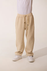 Boy's Milton Wide Leg Basic Comfort Fit Drawstring Sweatpants