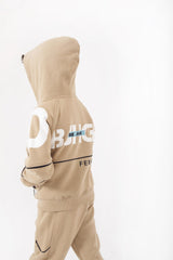 Boy's Padded Front & Back Printed Made Of Soft Melton Side Pockets Training Suit