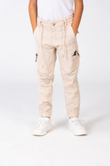 Boy's Gabardine Sherwal Pants With A Modern Cut And Distinctive Pockets