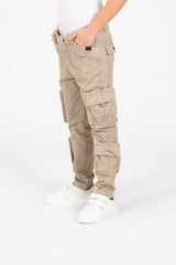 Boy's Gabardine Sherwal Pants With Distinctive Side Pockets