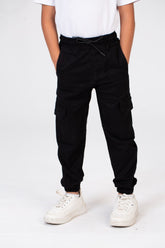 Boys Gabardine Sherwal Pants With Modern Side Pockets