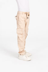 Boy's Sherwal Gabardine Cargo Pants With Pockets