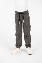 Boy's Gabardine Sherwal Pants With A Drawstring In The Middle And Pockets