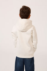 Boy's Tomato Slim Fit Hoodie Sweatshirt With Front Kangaroo Pocket And Long Sleeves