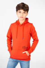 Boy's Hood Sweatshirt With Graphic Print