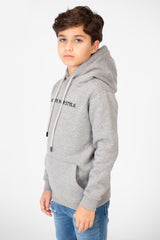 Boy's Hood Sweatshirt With Elevate Your Style Print