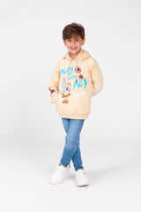 Boy's printed Hooded Sweatshirt With Long Sleeves