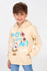 Boy's printed Hooded Sweatshirt With Long Sleeves