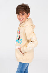 Boy's printed Hooded Sweatshirt With Long Sleeves