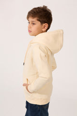 Boy's Basic Tomato Milton Slim Fit Hooded Long Sleeve Sweatshirt