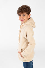 Boy's Sweatshirt With Hood And Print