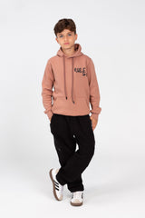 Boy's Hoodie Sweatshirt With Kangaroo Pocket And Print