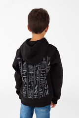 سويت شيرت للأولاد مطبوع عليه طبعة وجيب أمامي