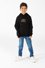 سويت شيرت للأولاد مطبوع عليه طبعة وجيب أمامي