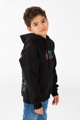 سويت شيرت للأولاد مطبوع عليه طبعة وجيب أمامي