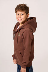 سويت شيرت توماتو كامل بسحاب أمامي وغطاء رأس للأولاد