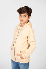 سويت شيرت طماطم للأولاد بسحاب كامل وأكمام طويلة