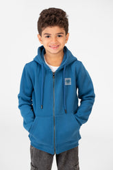 سويت شيرت بغطاء رأس وسحاب كامل للأولاد مطبوع عليه طماطم