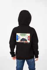 سويت شيرت ميلتون مطبوع للأولاد بسحاب أمامي كامل