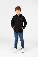 سويت شيرت ميلتون مطبوع للأولاد بسحاب أمامي كامل