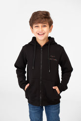 سويت شيرت ميلتون مطبوع للأولاد بسحاب أمامي كامل