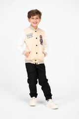 سويت شيرت بيسبول مطبوع بأكمام طويلة للأولاد