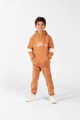 Boy's Melton Hoodie and Sweatpants Training suit