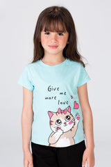 Girls T-shirt Regural Fit With Comfortable Material