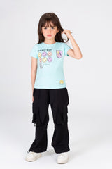 Girl's Emojis Cotton Short Sleeve T-Shirt