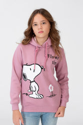Girls Sweatshirt With Hood And Front Print