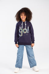 Girl's Hoodie Front Unique Printed Padded Sweatshirt