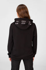 Girl's Hoodie Sweatshirt With Text Print And Long Sleeves