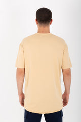 Mens Oversize Basic Plain T-shirt With Short Sleeves And A Round Neck