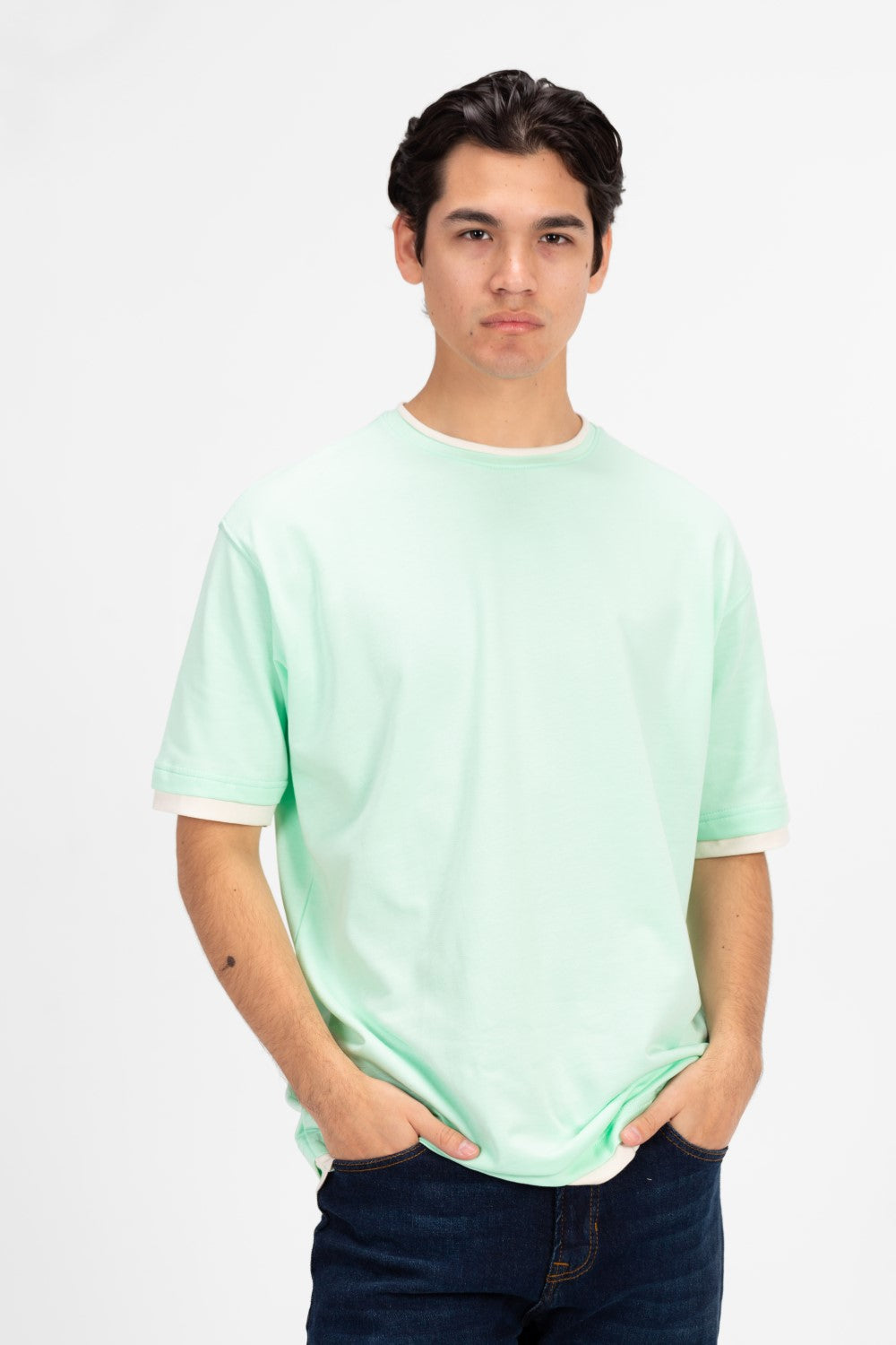 Men's Oversized Half Sleeve Round Neck T-shirt