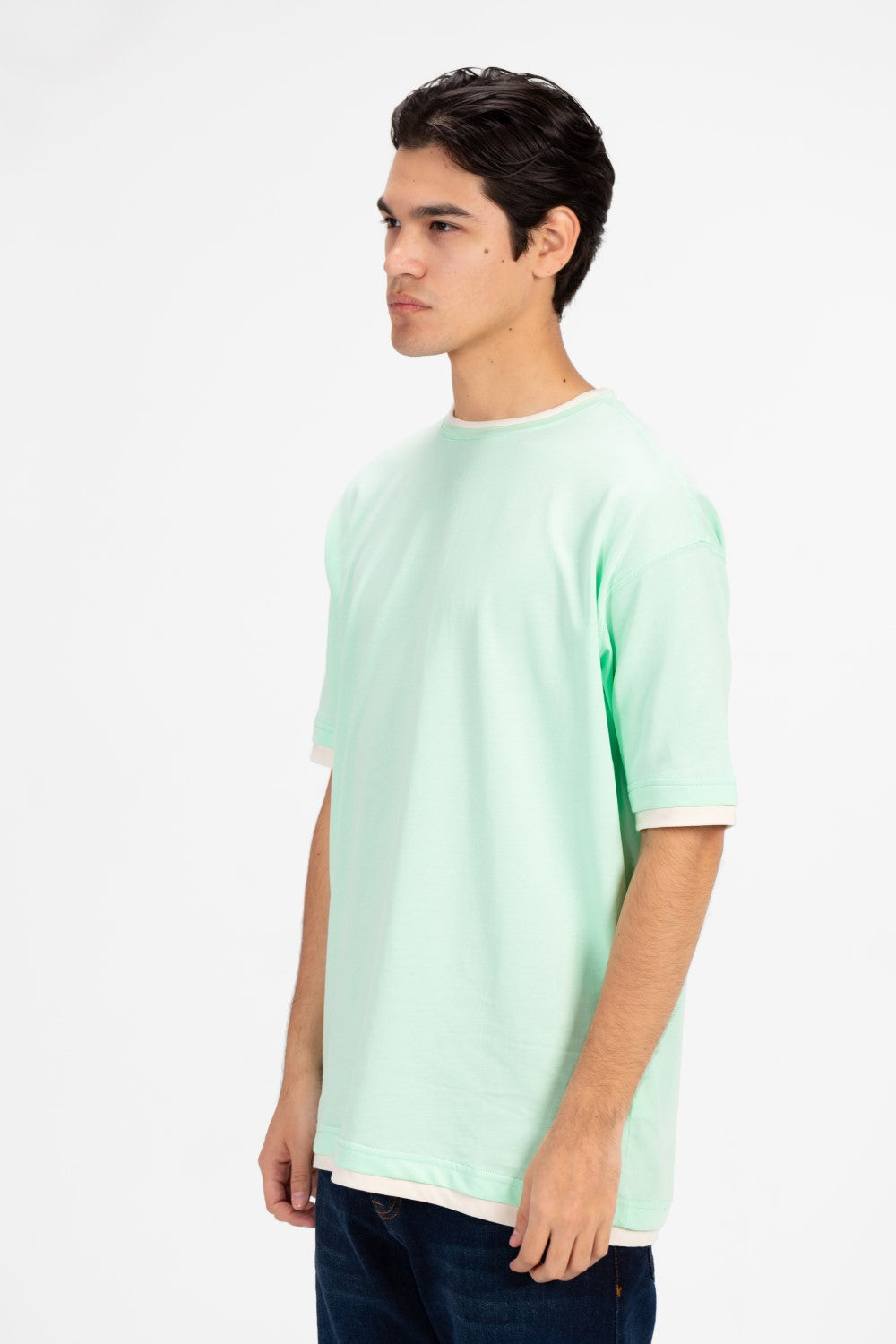 Men's Oversized Half Sleeve Round Neck T-shirt