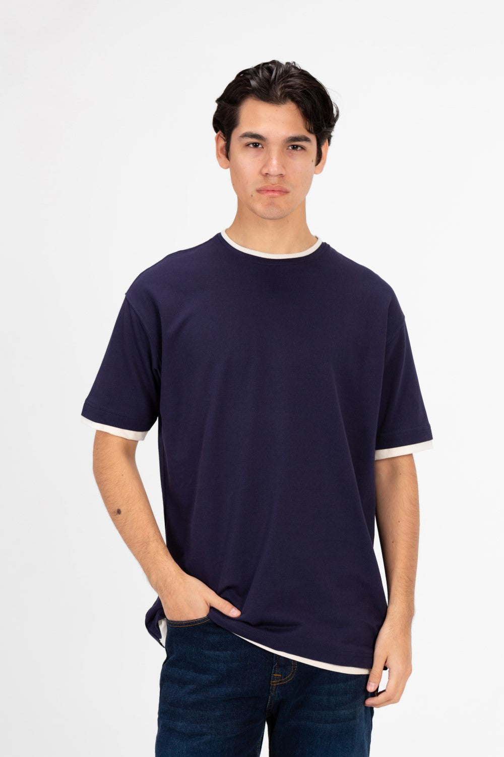 Men's Oversized Half Sleeve Round Neck T-shirt