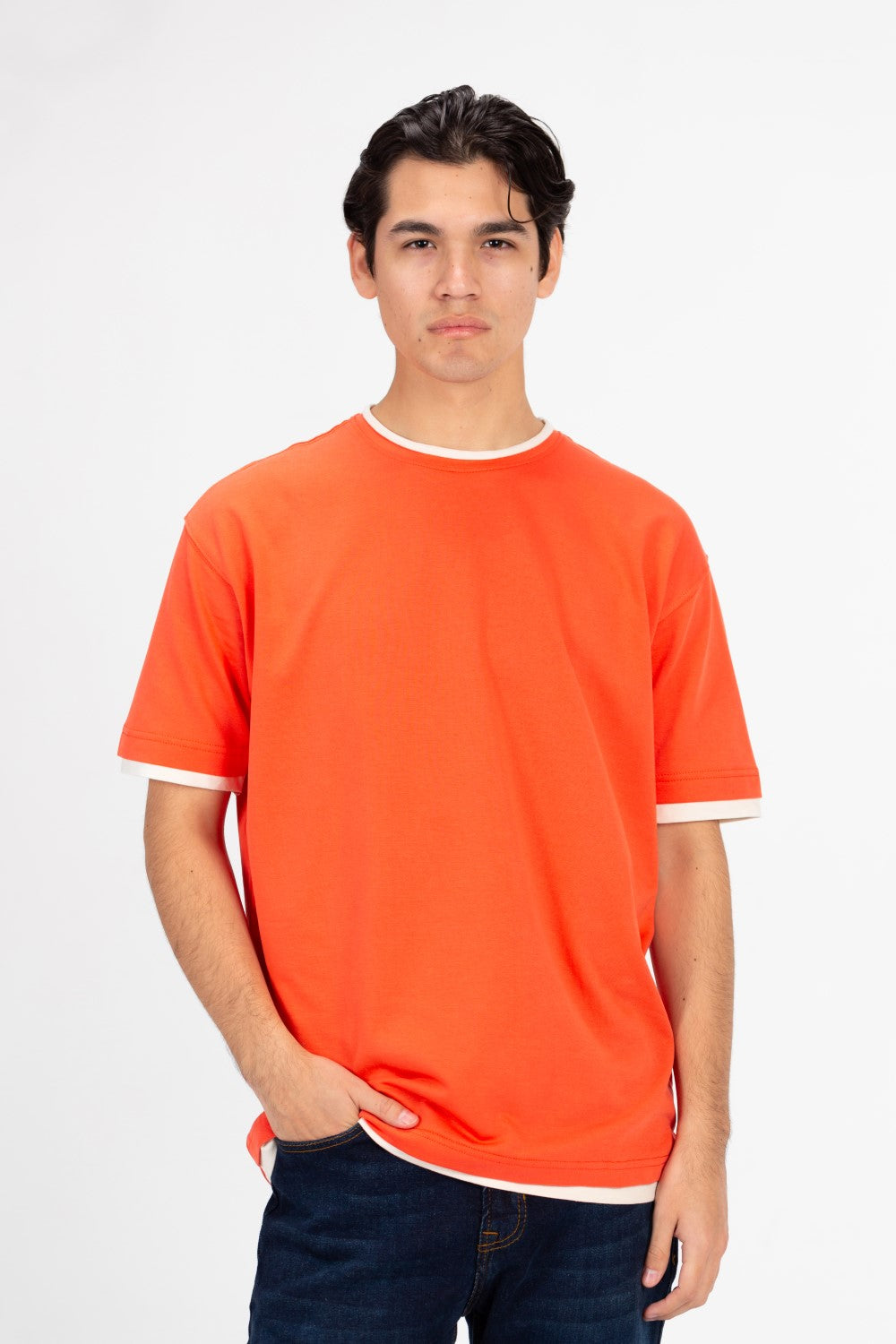 Men's Oversized Half Sleeve Round Neck T-shirt