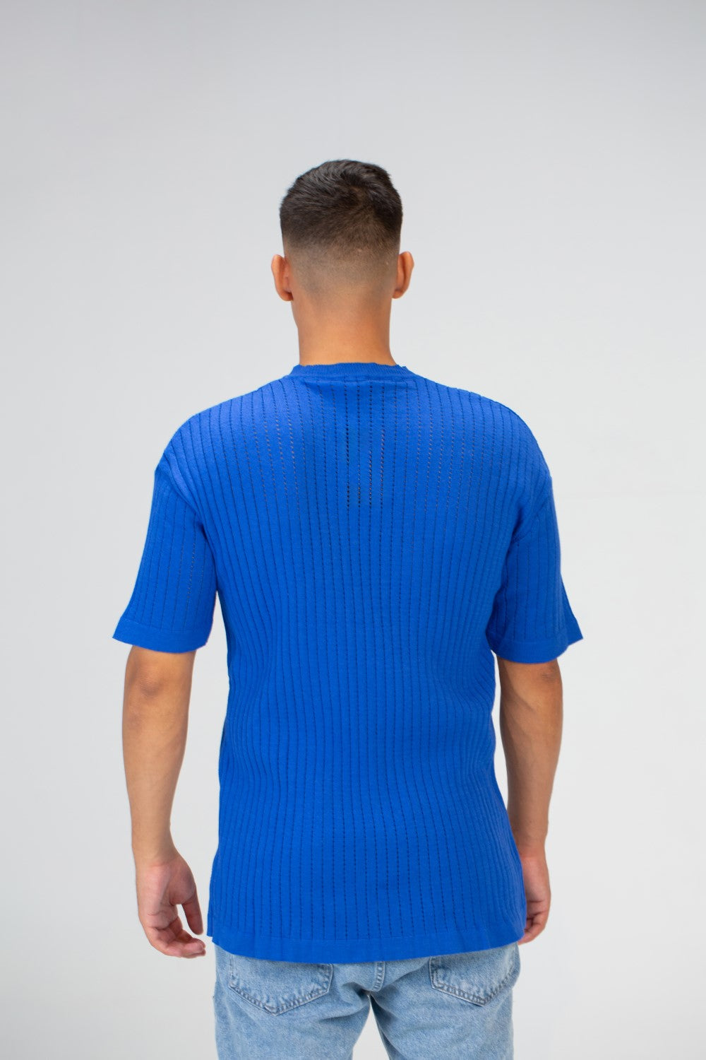 Mens Plain slim fit half sleeves Trico T-shirt With Round Neck